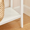 SoBuy FSB51-W Mesa de Consola con 3 cajones y 1 estante Blanco