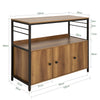 SoBuy FSB63-PF Aparador de Cocina con 3 Puertas y 2 Estantes