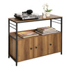 SoBuy FSB63-PF Aparador de Cocina con 3 Puertas y 2 Estantes