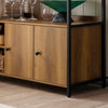SoBuy FSB63-PF Aparador de Cocina con 3 Puertas y 2 Estantes