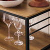 SoBuy FSB63-PF Aparador de Cocina con 3 Puertas y 2 Estantes