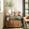 SoBuy FSB63-PF Aparador de Cocina con 3 Puertas y 2 Estantes