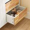 SoBuy FSB75-WN Aparador de Cocina Buffet para Entrada con 3 Puertas y 2 Cajones