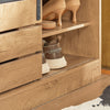 SoBuy FSR120-N Banco Zapatero con Puerta corrediza de Granero 80 x 35 x 48 cm