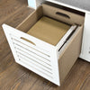 SoBuy FSR23-K-W+FRG282-WMueble recibidor Zapatero con Perchero Gris+Blanco