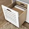 SoBuy FSR23-W+FRG282-WMueble recibidor Zapatero con Perchero Gris+Blanco