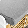 SoBuy FSR23-WN Banco Zapatero con acolchados cojines y 3 cubos