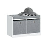 SoBuy FSR65-K-DG Banco Zapatero con 2 cajones