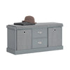 SoBuy FSR66-DG Banco Zapatero con 2 cajones y 2 cestas 100 x 35 x 50 cm Gris