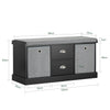 SoBuy FSR66-SCH Banco Zapatero con 2 cajones y 2 cestas 100 x 35 x 50 cm Negro
