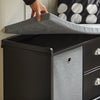 SoBuy FSR66-SCH Banco Zapatero con 2 cajones y 2 cestas 100 x 35 x 50 cm Negro