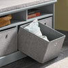 SoBuy FSR67-DG Zapatero Banco con 3 Cajones y 2 Estantes 95 x 35 x 49 cm Gris