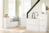 SoBuy FSR64-W Zapatero Banco con 2 solapas Recibidores de Entrada 104x24x52cm Blanco