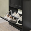SoBuy FSR94-SCH Zapatero Estrecho con 3 Solapas 53 x 24 x 117 cm Negro