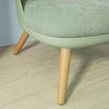 SoBuy FST63-GRSillón con Taburete Reposapiés Verde