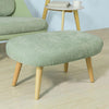 SoBuy FST63-GRSillón con Taburete Reposapiés Verde