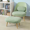 SoBuy FST63-GRSillón con Taburete Reposapiés Verde