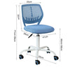 SoBuy FST64-BL Silla Oficina Altura Ajustable Azúl