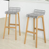 SoBuy FST76-HG Taburetes de Bar Gris