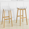 SoBuy FST76-W Taburetes de Bar H 87 cm Blanco