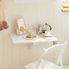 SoBuy FWT03-W Mesa plegable de Pared para comedor, dormitorio, escritorio 60x40cm Blanco