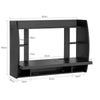 SoBuy FWT18-SCH Mesa de Pared Negro