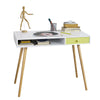 SoBuy FWT24-W Mesa de escritorio con un cajón