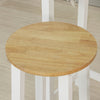 SoBuy FWT50-WN Mueble de bar 2 Taburetes y 1 Mesa Blanco/Natural