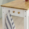SoBuy FWT50-WN Mueble de bar 2 Taburetes y 1 Mesa Blanco/Natural