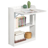 SoBuy FWT92-W Mesa de Escritorio con Estantes Blanco
