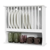 SoBuy KCR04-W Escurreplatos de Pared Blanco