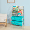 SoBuy KMB07-B Librería Infantil con 3 bandejas y 4 cajones