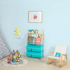 SoBuy KMB07-B Librería Infantil con 3 bandejas y 4 cajones