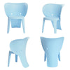 SoBuy KMB12-Bx2 Set de 2 Silla Infantil con diseño de Elefante Azul