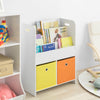 SoBuy KMB27-W Librería Infantil con cestas Blanco 58 x 27 x 76 cm