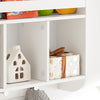 SoBuy KMB46-W Librería infantil de Pared con 3 Compartimentos y 3 Ganchos