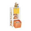 SoBuy KMB48-W Librería infantil con 2 Cestas y 2 Estantes