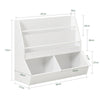 SoBuy KMB56-W Organizador de Juguetes Multifuncional con 2 compartimientos y 2 estantes