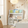 SoBuy KMB57-W Estantería Infantil para Libros con 3 compartimientos y 1 Estante