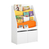 SoBuy KMB65-W Librería Infantil con 4 Estantes y 2 Cajas con Ruedas