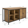 SoBuy KNL01-F Aparador Buffet Moderno con 2 puertas y 4 compartimentos