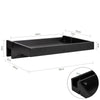 SoBuy NKD01-SCH Estante Flotante Ajustable Negro