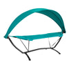 SoBuy OGS51-TB Hamaca jardín individual con Parasol para Patio Trasero Playa