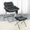 SoBuy OGS55-HG Silla con Respaldo Ajustable y Reposapiés Sillón Reclinable