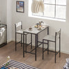 SoBuy OGT03-HG Mesa Alta de Bar y Taburetes X2 Gris