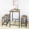 SoBuy OGT11-XL Set Mesa y 4 Taburetes Mesa Alta 101cm