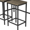 Preventa-SoBuy OGT30-N Mesa y Taburetes x2 estilo industrial