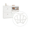 SoBuy SDA08-W Bisagra Plástica para Gabinete de Zapatos