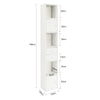 SoBuy STR10-W Armario de Baño con 2 Puertas y 2 cajones