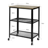 SoBuy SVW04-N Carrito de Servicio de 3 Niveles Camarera con Ruedas